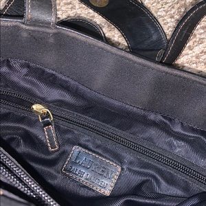 Vintage "Lauren Ralph Lauren" shoulder bag w/flap